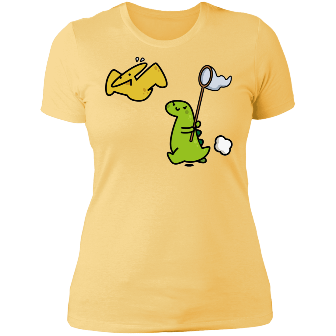 T-Shirts Banana Cream/ / S Catch A Flying Dino Women's Premium T-Shirt