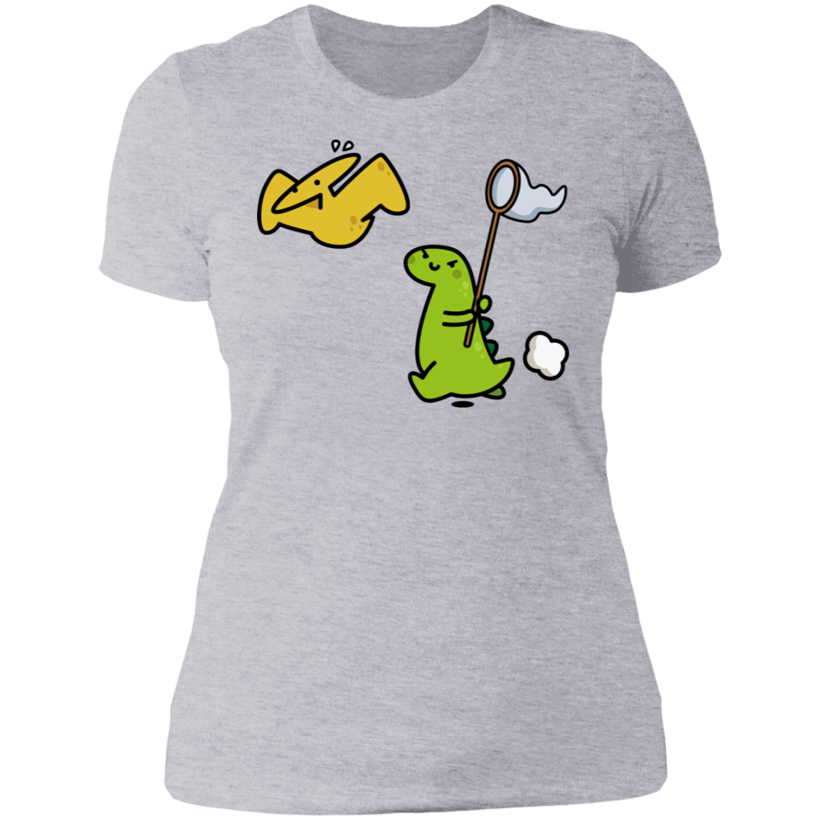 T-Shirts Heather Grey / S Catch A Flying Dino Women's Premium T-Shirt
