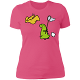 T-Shirts Hot Pink / S Catch A Flying Dino Women's Premium T-Shirt