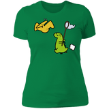 T-Shirts Kelly Green / S Catch A Flying Dino Women's Premium T-Shirt