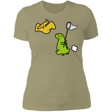 T-Shirts Light Olive / S Catch A Flying Dino Women's Premium T-Shirt