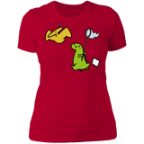 T-Shirts Red / S Catch A Flying Dino Women's Premium T-Shirt