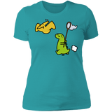T-Shirts Tahiti Blue / S Catch A Flying Dino Women's Premium T-Shirt