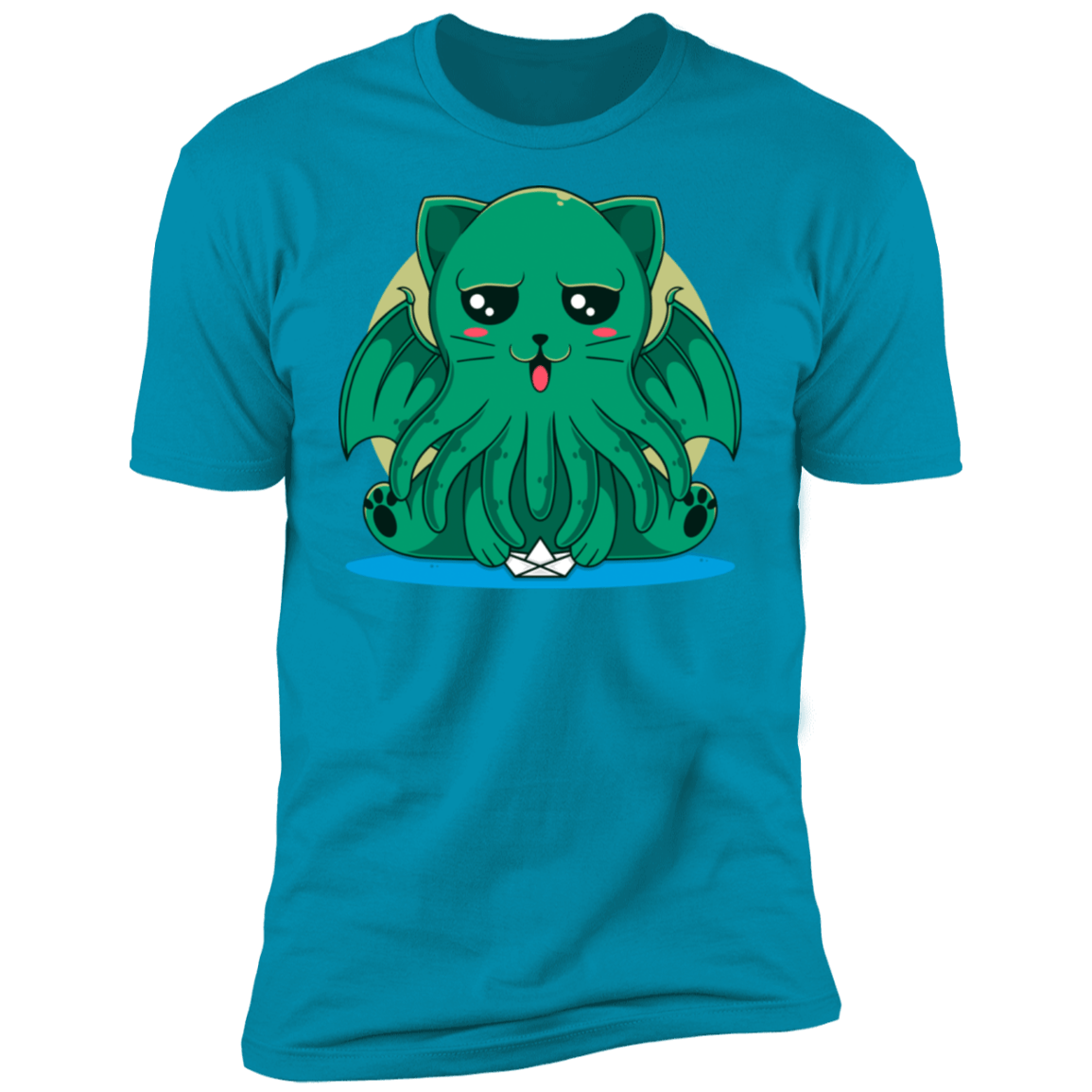 T-Shirts Turquoise / S Cathulhu Men's Premium T-Shirt