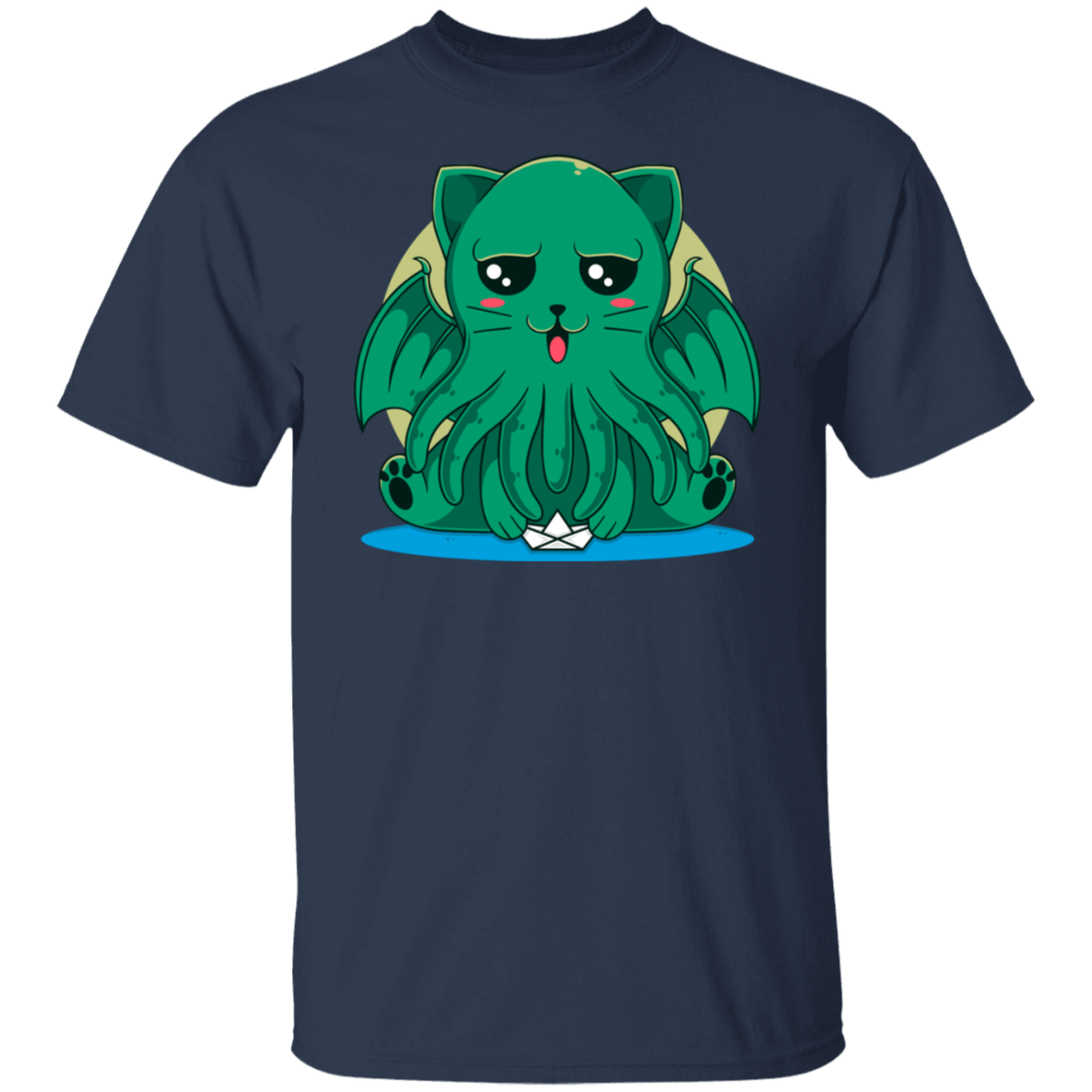 T-Shirts Navy / S Cathulhu T-Shirt