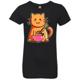 T-Shirts Black / YXS Cats Favourite Meal Girls Premium T-Shirt