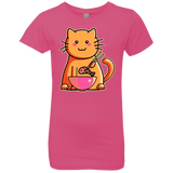 T-Shirts Hot Pink / YXS Cats Favourite Meal Girls Premium T-Shirt