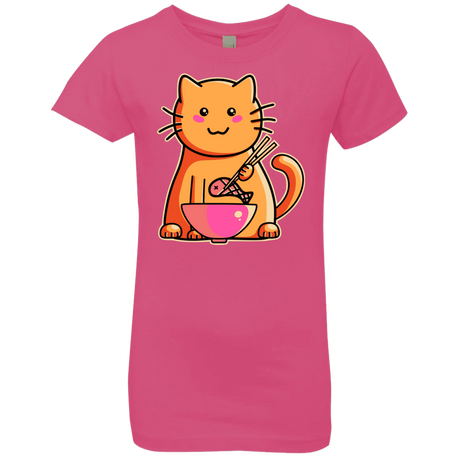 T-Shirts Hot Pink / YXS Cats Favourite Meal Girls Premium T-Shirt