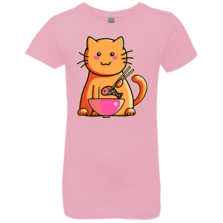 T-Shirts Light Pink / YXS Cats Favourite Meal Girls Premium T-Shirt