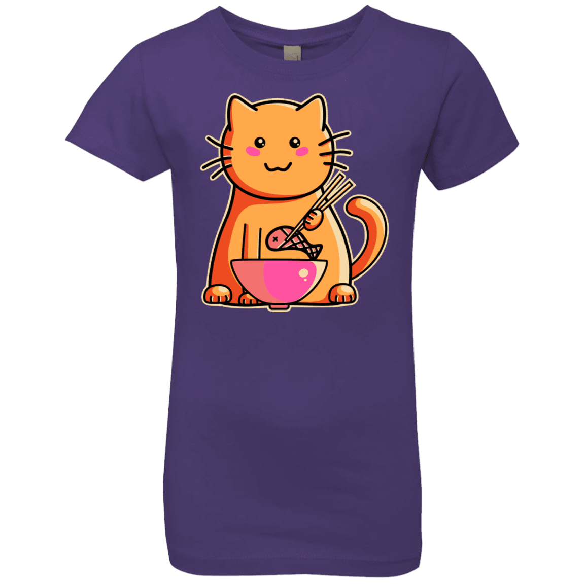 T-Shirts Purple Rush / YXS Cats Favourite Meal Girls Premium T-Shirt