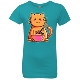 T-Shirts Tahiti Blue / YXS Cats Favourite Meal Girls Premium T-Shirt