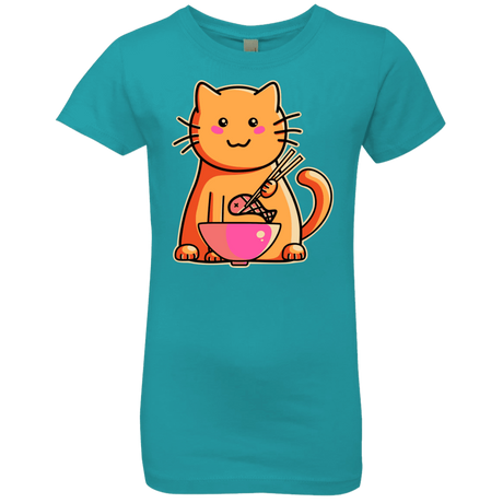 T-Shirts Tahiti Blue / YXS Cats Favourite Meal Girls Premium T-Shirt