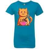 T-Shirts Turquoise / YXS Cats Favourite Meal Girls Premium T-Shirt