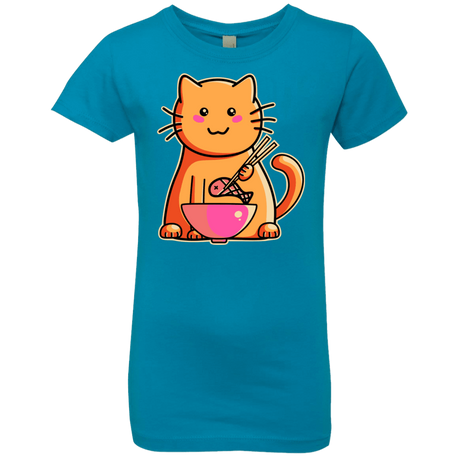 T-Shirts Turquoise / YXS Cats Favourite Meal Girls Premium T-Shirt