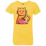 T-Shirts Vibrant Yellow / YXS Cats Favourite Meal Girls Premium T-Shirt