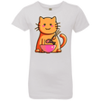 T-Shirts White / YXS Cats Favourite Meal Girls Premium T-Shirt