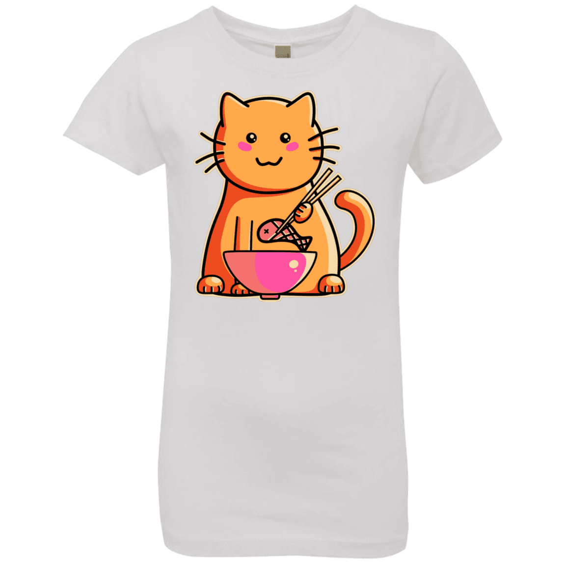 T-Shirts White / YXS Cats Favourite Meal Girls Premium T-Shirt