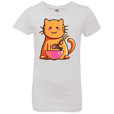 T-Shirts White / YXS Cats Favourite Meal Girls Premium T-Shirt