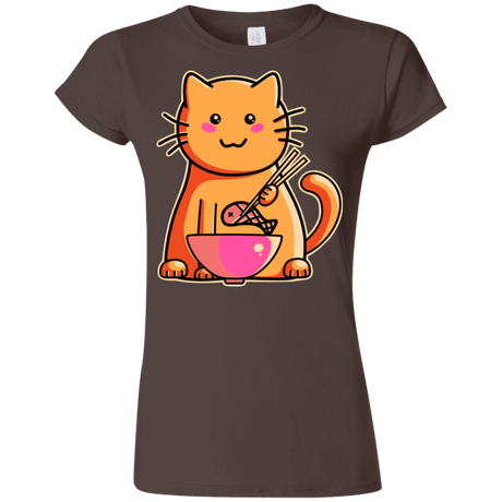 T-Shirts Dark Chocolate / S Cats Favourite Meal Junior Slimmer-Fit T-Shirt