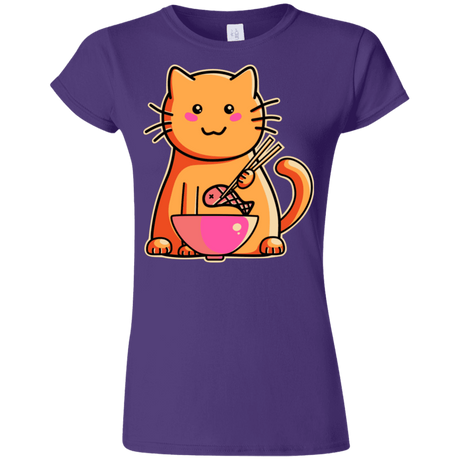 T-Shirts Purple / S Cats Favourite Meal Junior Slimmer-Fit T-Shirt