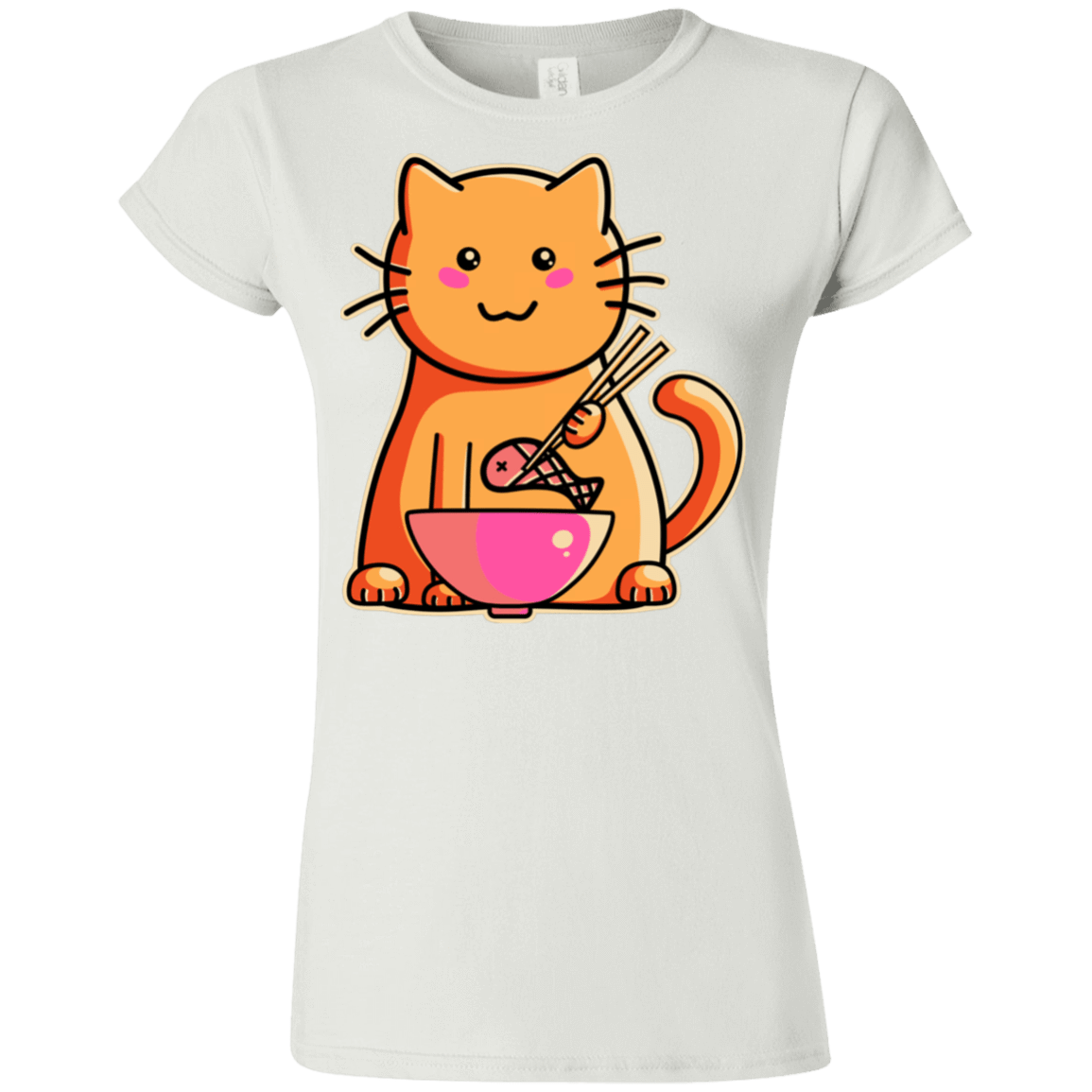 T-Shirts White / S Cats Favourite Meal Junior Slimmer-Fit T-Shirt