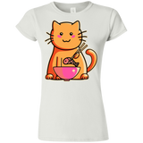 T-Shirts White / S Cats Favourite Meal Junior Slimmer-Fit T-Shirt