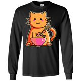 T-Shirts Black / S Cats Favourite Meal Men's Long Sleeve T-Shirt