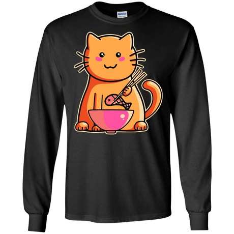 T-Shirts Black / S Cats Favourite Meal Men's Long Sleeve T-Shirt