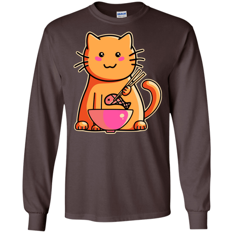 T-Shirts Dark Chocolate / S Cats Favourite Meal Men's Long Sleeve T-Shirt