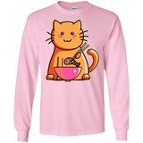 T-Shirts Light Pink / S Cats Favourite Meal Men's Long Sleeve T-Shirt