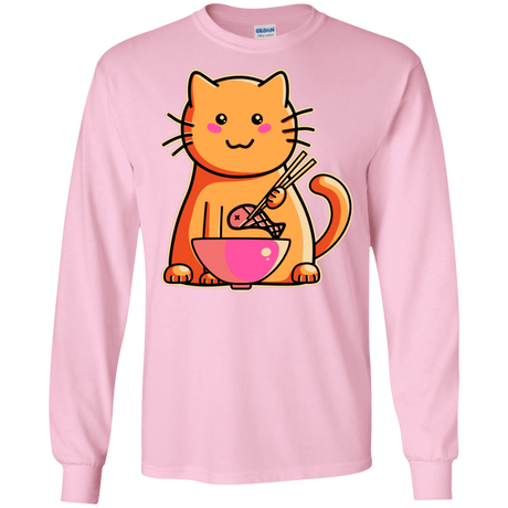 T-Shirts Light Pink / S Cats Favourite Meal Men's Long Sleeve T-Shirt