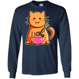 T-Shirts Navy / S Cats Favourite Meal Men's Long Sleeve T-Shirt