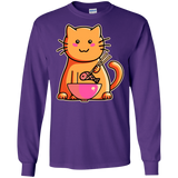 T-Shirts Purple / S Cats Favourite Meal Men's Long Sleeve T-Shirt