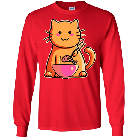 T-Shirts Red / S Cats Favourite Meal Men's Long Sleeve T-Shirt