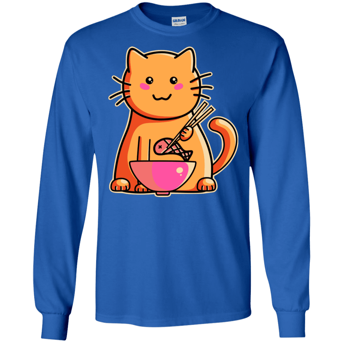 T-Shirts Royal / S Cats Favourite Meal Men's Long Sleeve T-Shirt