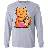 T-Shirts Sport Grey / S Cats Favourite Meal Men's Long Sleeve T-Shirt