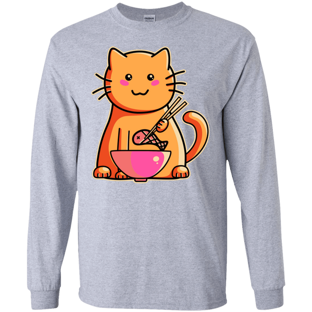 T-Shirts Sport Grey / S Cats Favourite Meal Men's Long Sleeve T-Shirt