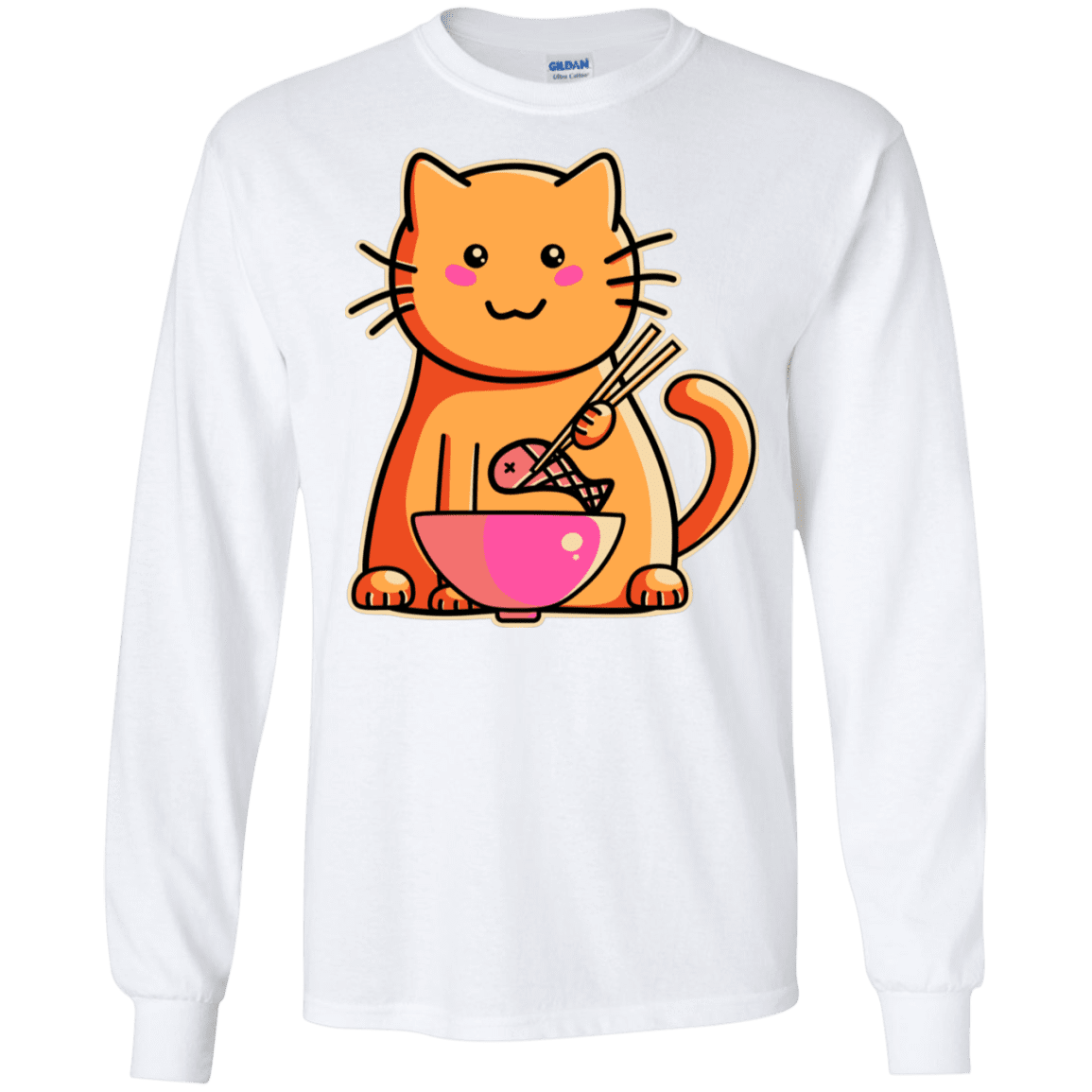 T-Shirts White / S Cats Favourite Meal Men's Long Sleeve T-Shirt