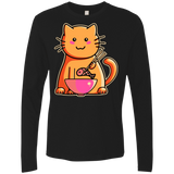 T-Shirts Black / S Cats Favourite Meal Men's Premium Long Sleeve