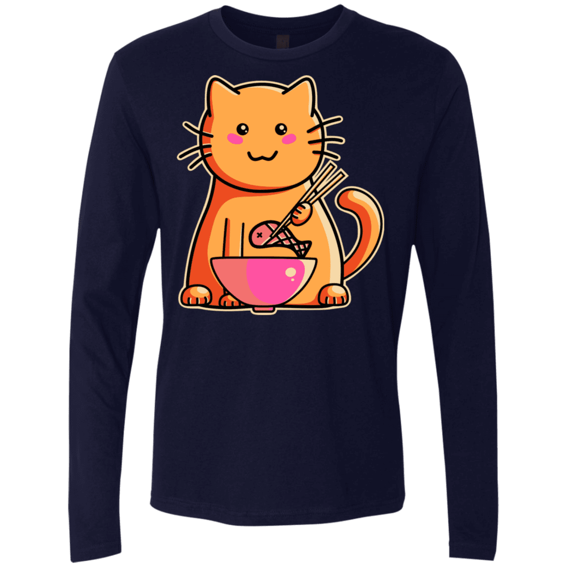 T-Shirts Midnight Navy / S Cats Favourite Meal Men's Premium Long Sleeve