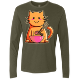 T-Shirts Military Green / S Cats Favourite Meal Men's Premium Long Sleeve