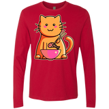 T-Shirts Red / S Cats Favourite Meal Men's Premium Long Sleeve