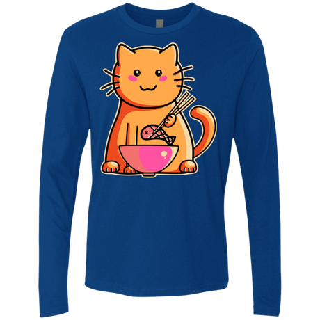 T-Shirts Royal / S Cats Favourite Meal Men's Premium Long Sleeve