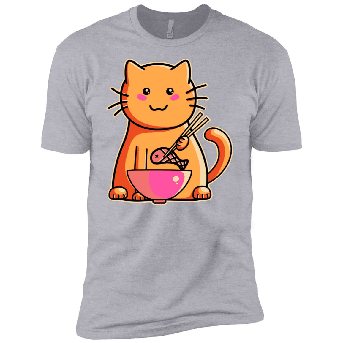 T-Shirts Heather Grey / X-Small Cats Favourite Meal Men's Premium T-Shirt