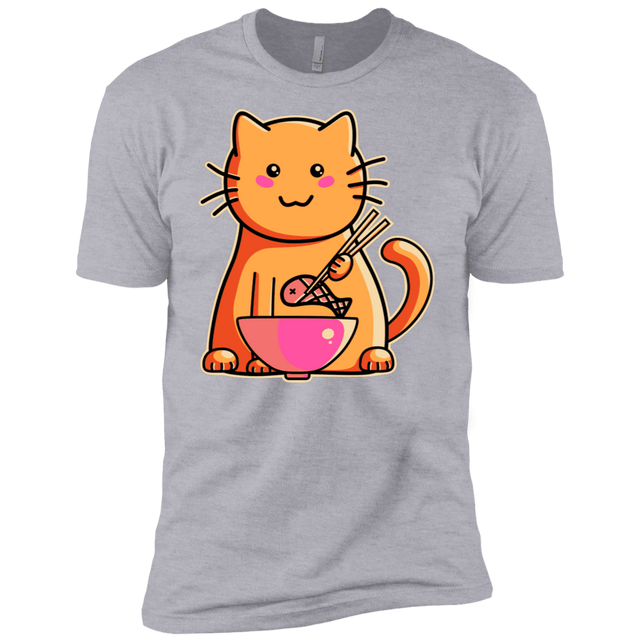 T-Shirts Heather Grey / X-Small Cats Favourite Meal Men's Premium T-Shirt