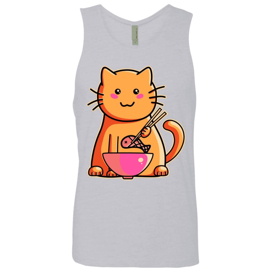 T-Shirts Heather Grey / S Cats Favourite Meal Men's Premium Tank Top