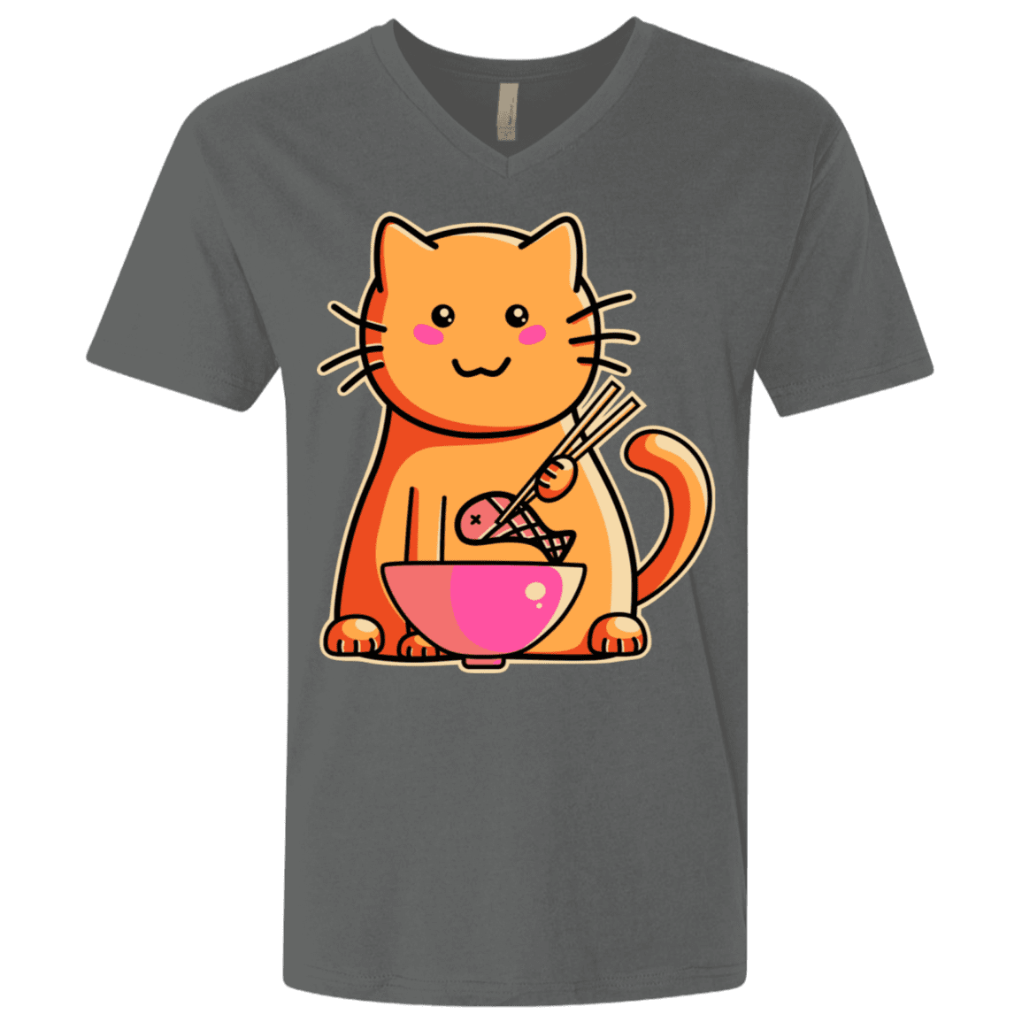 T-Shirts Heavy Metal / X-Small Cats Favourite Meal Men's Premium V-Neck