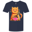 T-Shirts Midnight Navy / X-Small Cats Favourite Meal Men's Premium V-Neck