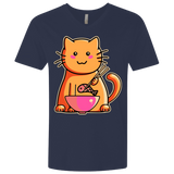 T-Shirts Midnight Navy / X-Small Cats Favourite Meal Men's Premium V-Neck