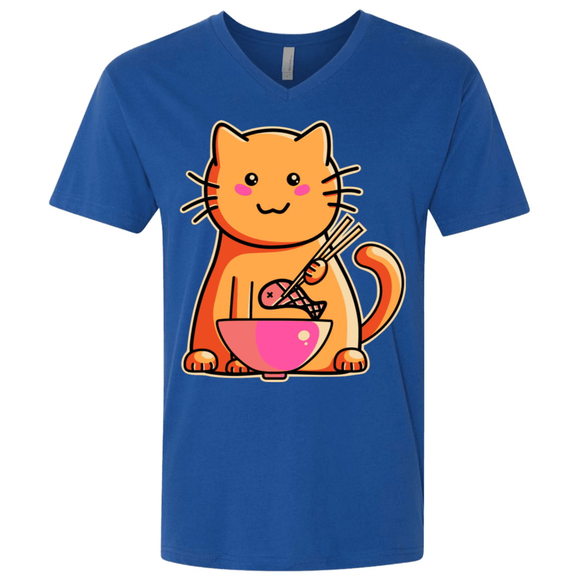 T-Shirts Royal / X-Small Cats Favourite Meal Men's Premium V-Neck